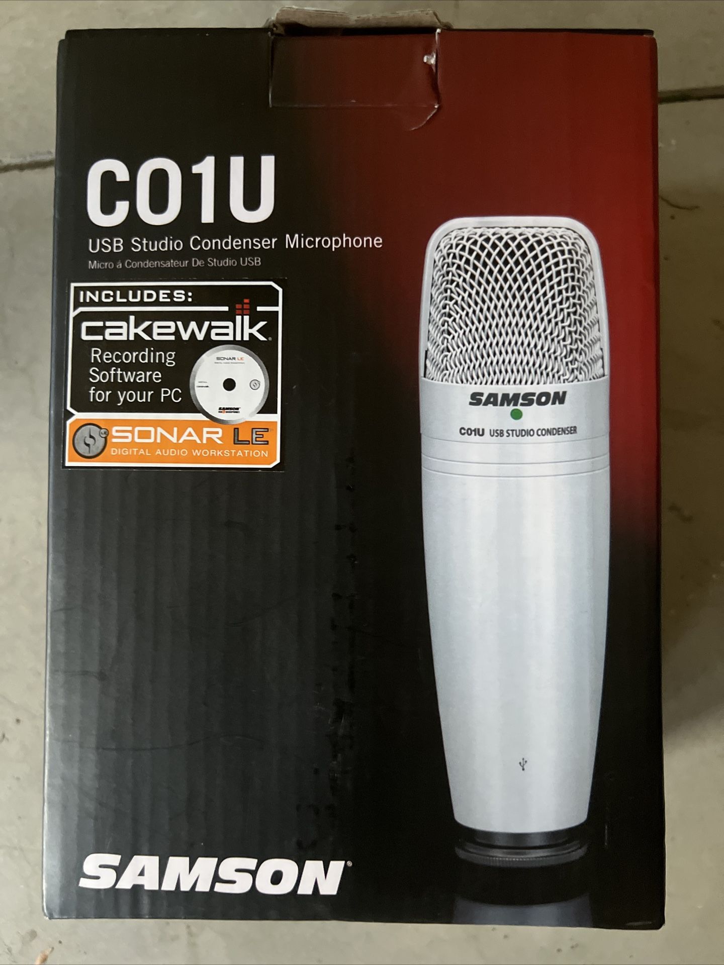 Samson C01U USB Studio Condenser Professional Microphone (New/open box)