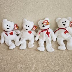 Ty Beanie Bears Valentino Bear Valentine Gift  Valentine Bear Collectable Bear