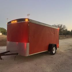 6x12 Enclosed Trailer W/ Ramp Door