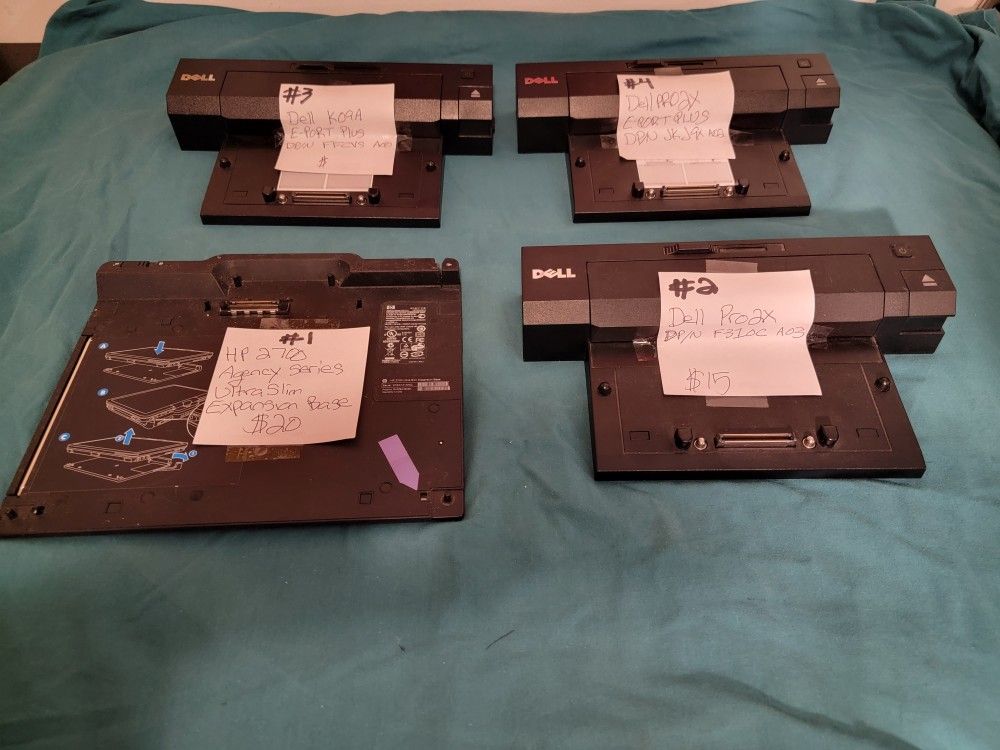 Dell & HP Docking Stations/ Expansion Base All tested & work as they should