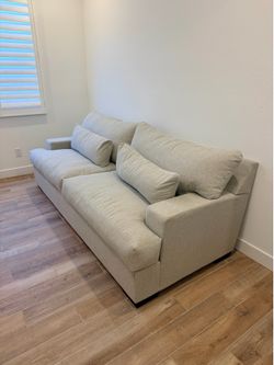 Modern Beige Fabric Sofa