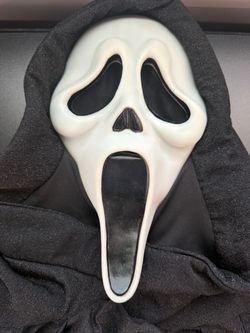 Ghostface Scream Halloween Mask with Hood