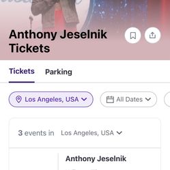 Anthony Jeselnik April 5th 2 Tickets