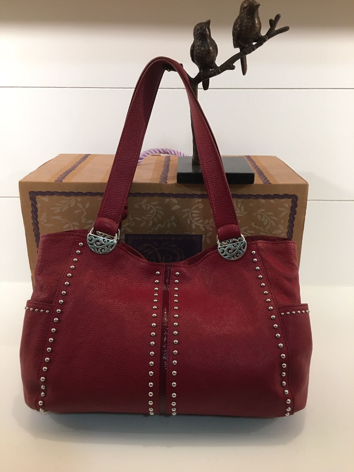 Brighton Handbag / Purse Andie Crimson Red