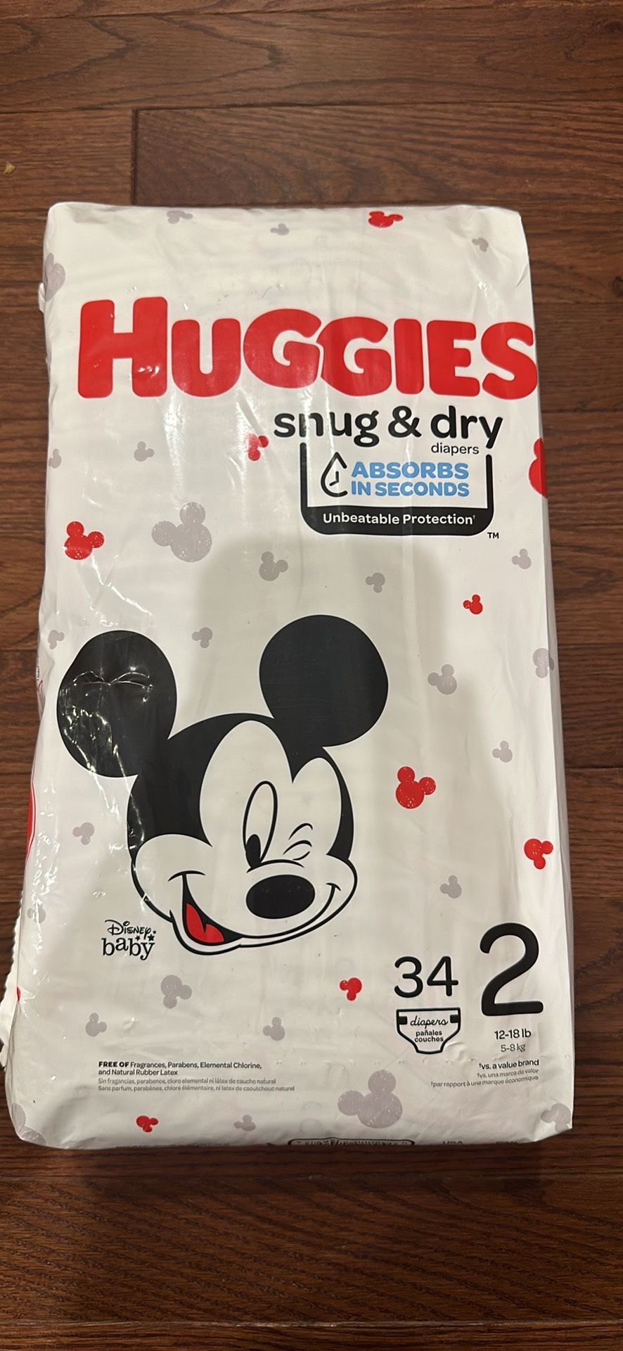 Huggies size2 $7