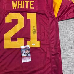 LenDale White Signed Autograph Custom Jersey - JSA Coa - USC Trojans