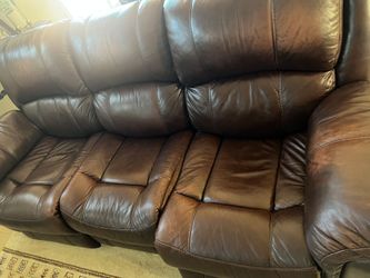Leather Couch Set