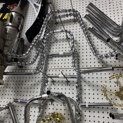 Bicycle Handle Bar Special Designs Twisted  Chrome /gold 