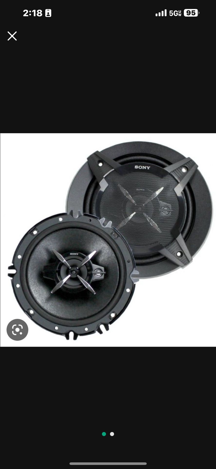 Sony 3-way Coaxial Speakers 6.5 In Mica Reinforced Cellular Black Graphite