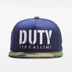 "Duty Is Callin" Flat Brim Snapback Hat 