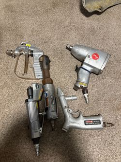 A lot of wrenches and some air tools
