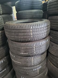 235 60r18 2 Used Tires.           Bridgestone
