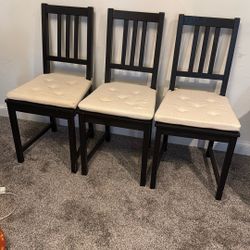 3 IKEA Chairs With pads -$50 For All