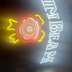 Collectable Light Up Jim beam Sign