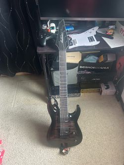 7 string Jackson quilted top with guyker locking tuners