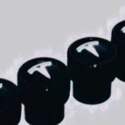 4x Tesla Tire Valve Cap Stem Cover