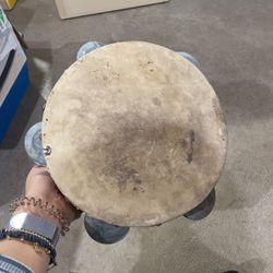 2 Khanjeera Hand Drum Percussion Dhapli Goat Skin Cover Wooden Professional Khamak