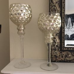Mercury Glass Goblets