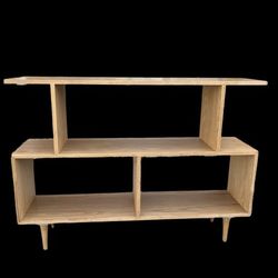 White Oak Vinyl Organizer/Bookcase 