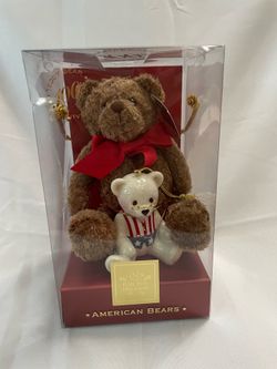 Lenox American Bears Teddy Bear & Ornament Set