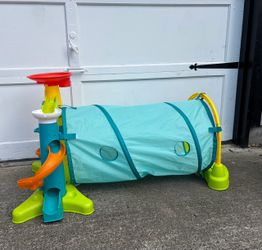 Toddler ball drop activity toy with tunnel