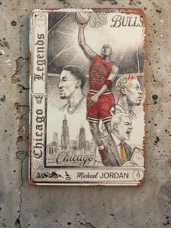 Michael Jordan Metal Sign