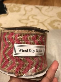 Burlap ribbon $4