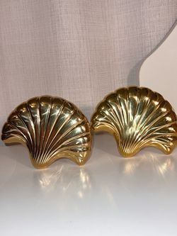 Gold Color Brass  Shell Curtain Tieback
