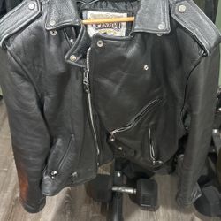 Open Road Vintage Leather Moto Jacket