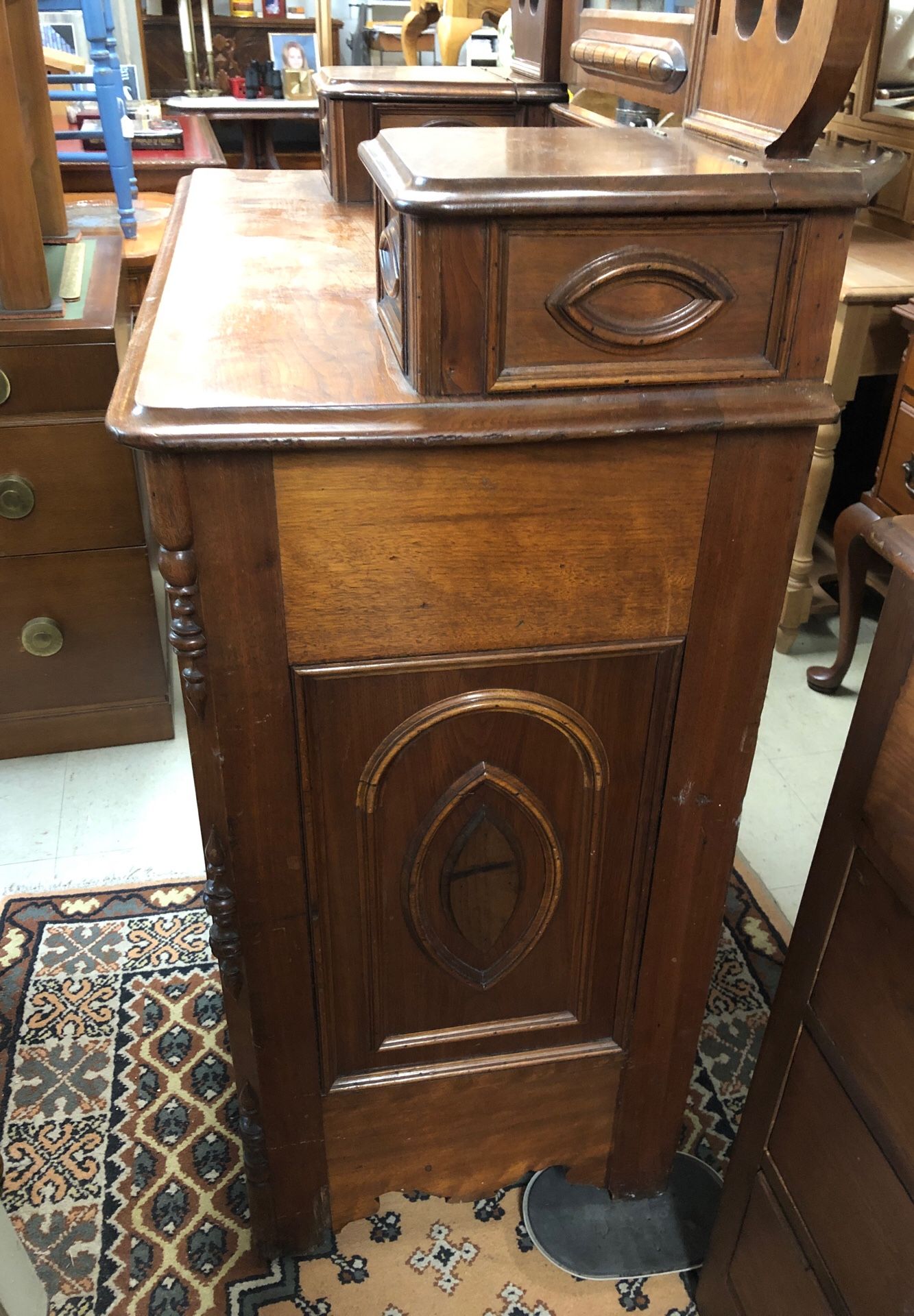 Victorian Walnut Dresser/Mirror