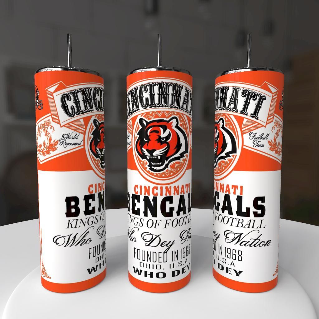 Cincinnati Bengals Football Tumbler