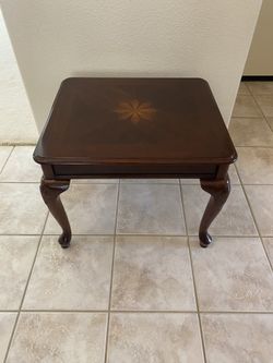 End Table - Inlaid Wood