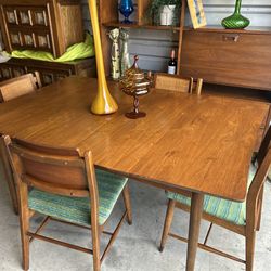 Mid Century Dining Table and 4 Chairs