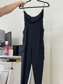 Black Elegant Cowl Neck Jumpsuit