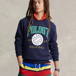 Polo Ralph Lauren Fleece Graphic Sweatshirt Size M - Retail $148