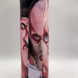 Michael Myers Cup Chucky Coffee Cup Starbucks Cup Inspired Stainless Steel Double Wall Thermo Tumbler 