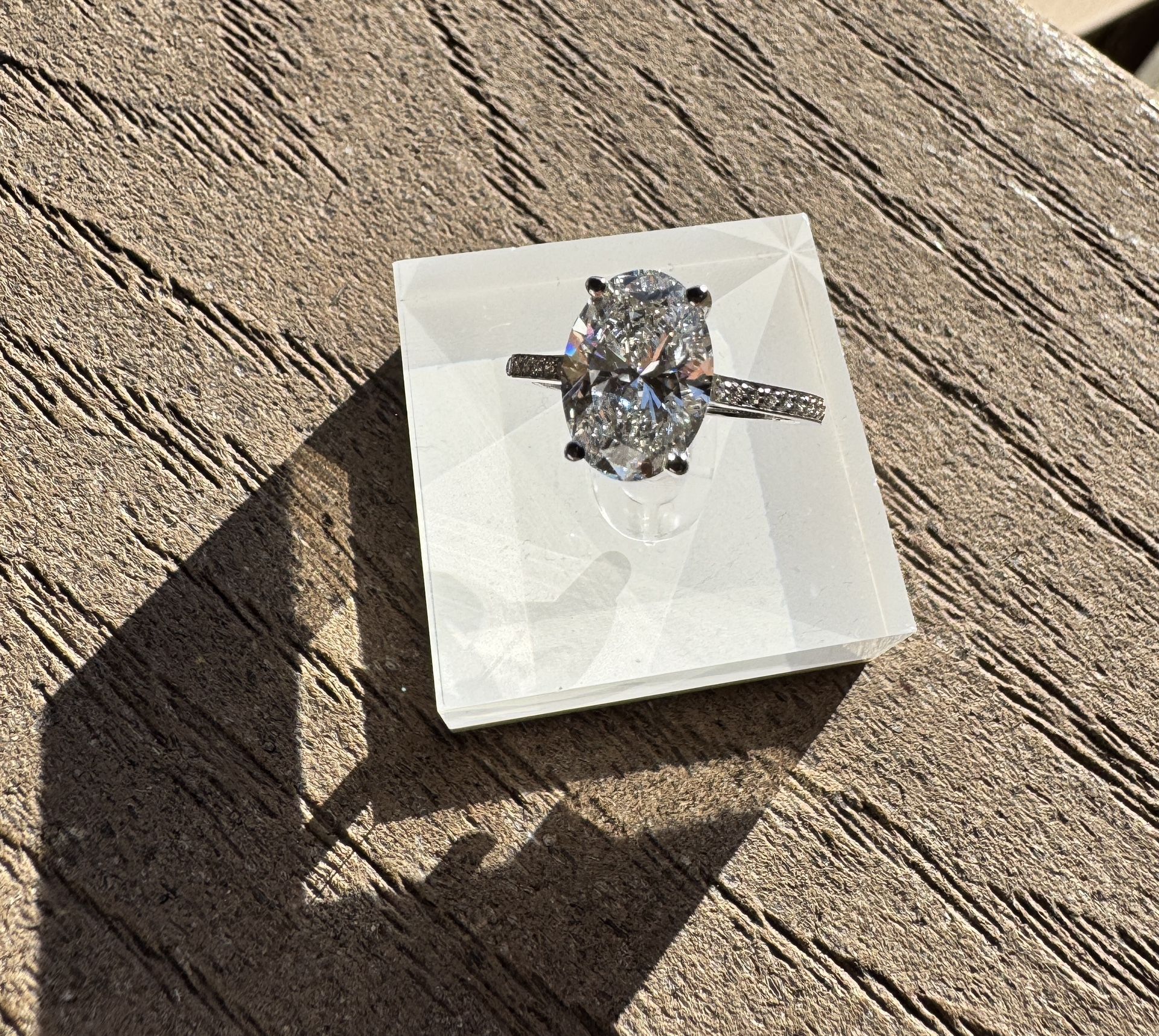 3.50ct Oval Diamond Ring 