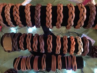 Hand Braided Leather Bracelets