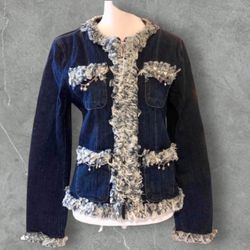 Vintage Cherish Rare Boho Denim Jean Jacket
