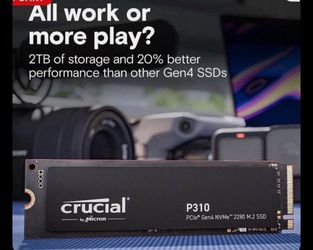 Crucial P310 500GB M.2 2280 PCIe Gen4 3D NAND NVMe 6,600MB/s SSD CT500P310SSD8
