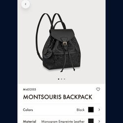 Authentic Montsours Backpack 