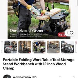 Portable Folding Work Table 