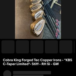 Cobra king Forged Tec Copper Irons - KBS C-Taper Limited*