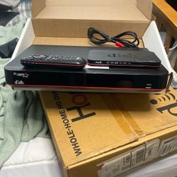 Dish Hopper DVR With Remotes And Dish Network Joey 3 Satellite Recievers