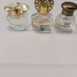 Mini Perfume Trio Versace Yellow Diamond,  Divina Vince Camuto, And Toca Jiulietta