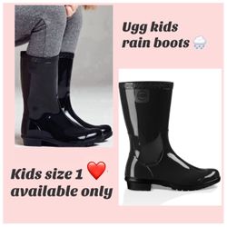 Ugg rain boots size 1 ONLY  NO OTHER SIZE AVAILABLE  New  $45  firm cash or Zelle 