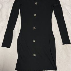 Black Off-the-shoulder Dress