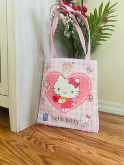 Pink hello Kitty tote bag