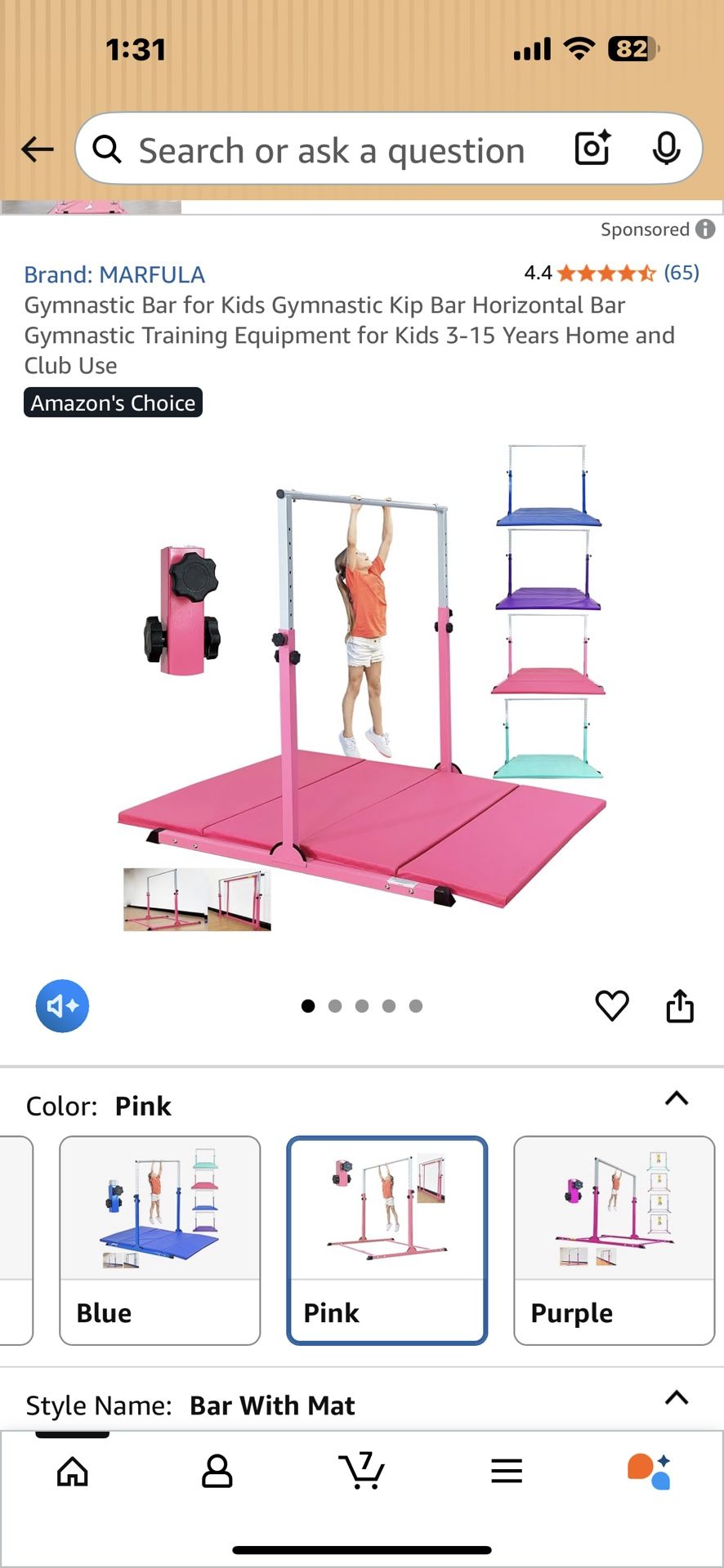 Gymnastics Bar