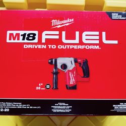 Milwaukee M18 FUEL 18V Lithium-Ion Brushless Cordless 1 in. SDS-Plus Rotary Hammer (Tool-Only)